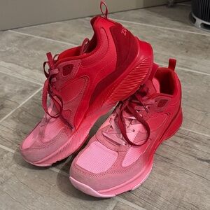 Zumba Women's Bold Red and Pink Sneakers